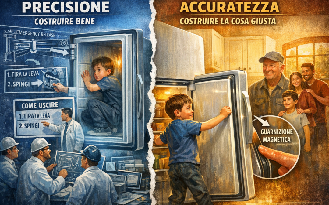 Precisione vs. Accuratezza: la differenza tra costruire bene e costruire la cosa giusta